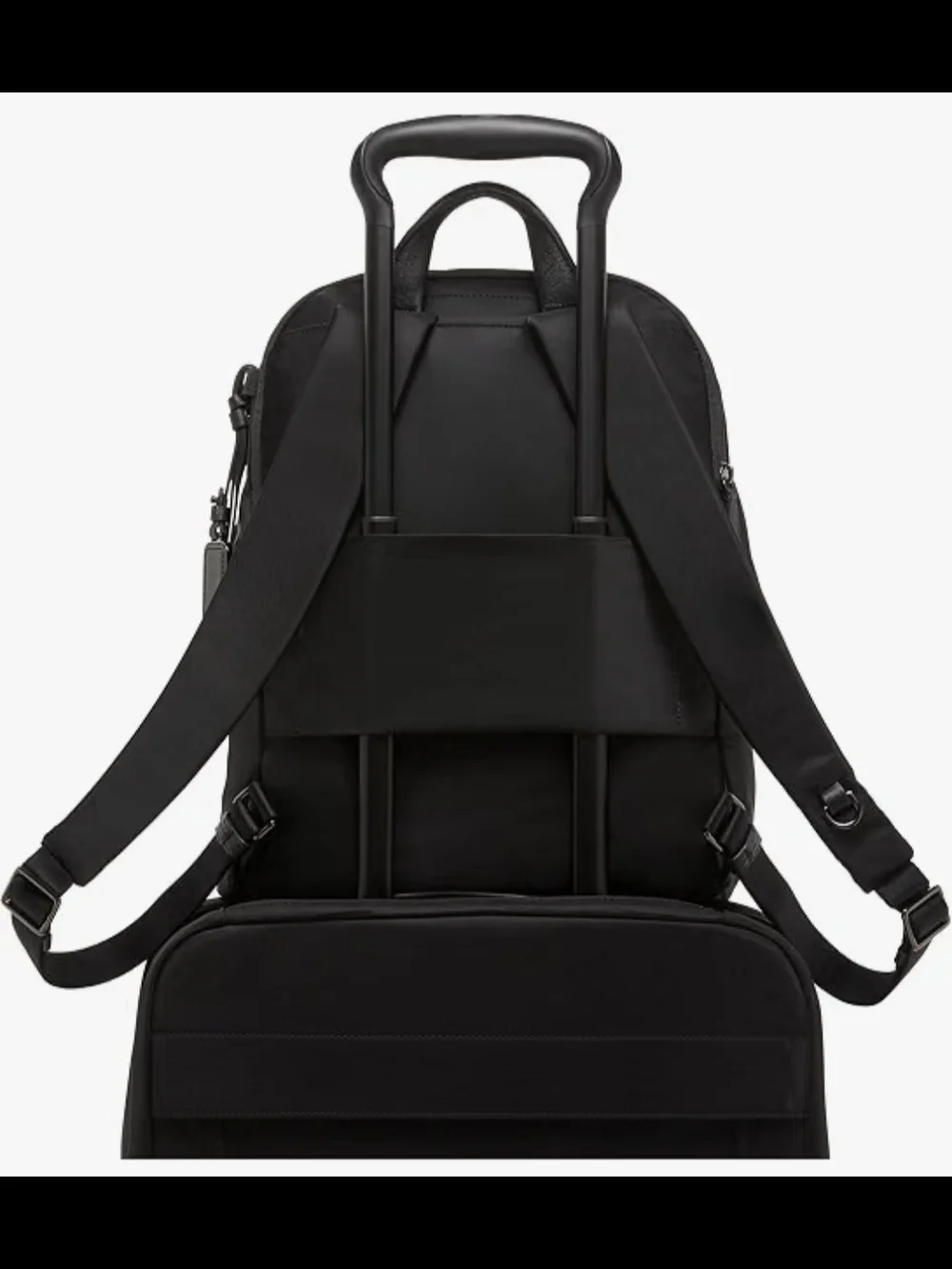 Tumi Voyayeur Halsey Black Backpack with Gunmetal Hardware Used 1x